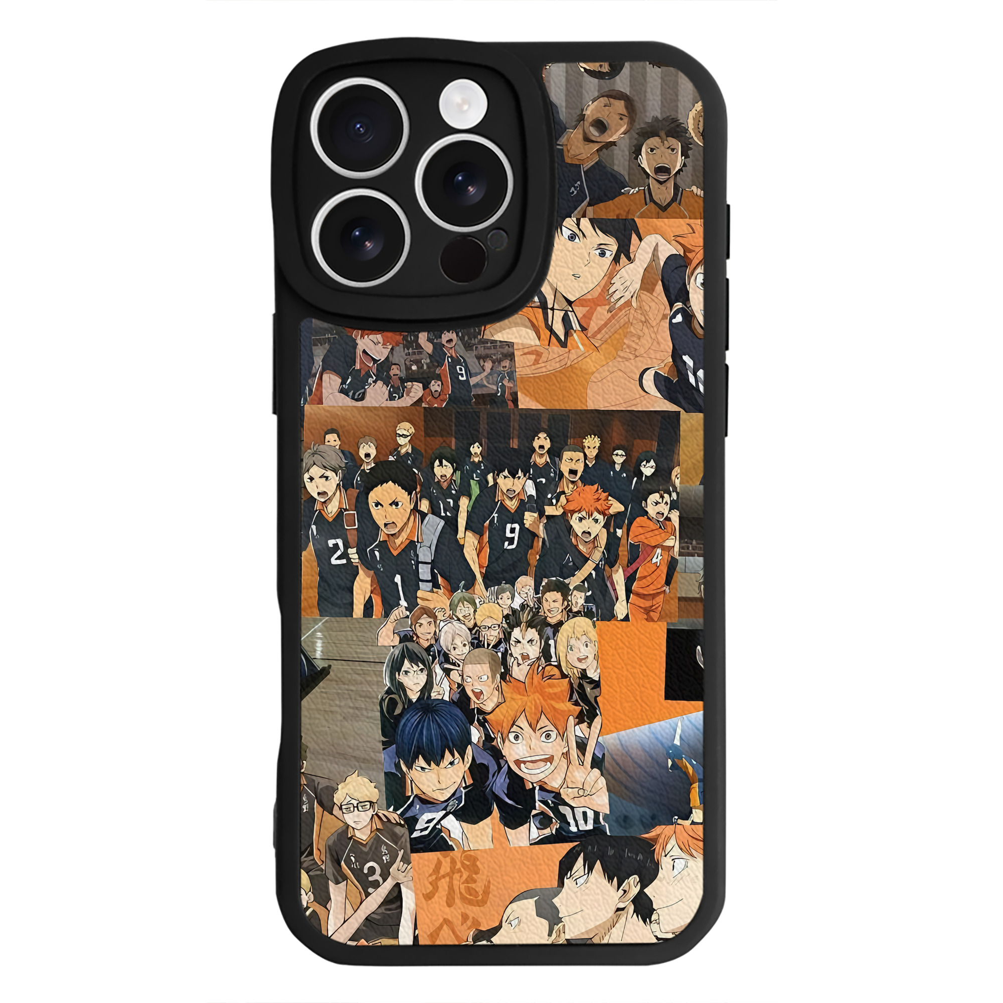 （画像用） ハイキュー!! Haikyu!! 【iPhone 16シリーズ対応】シリコンスマホケース（レザー調） 材質：シリコン